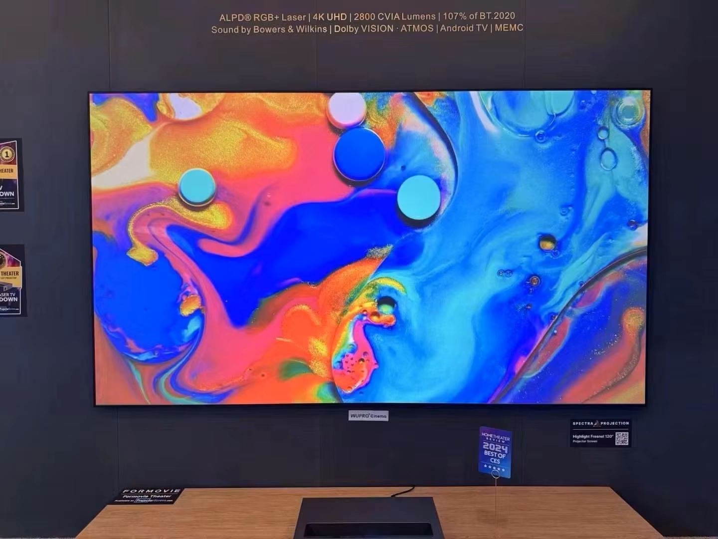 Demo Mosaic Immersive Short Throw Projector 150" Display 4K UHD Indoor